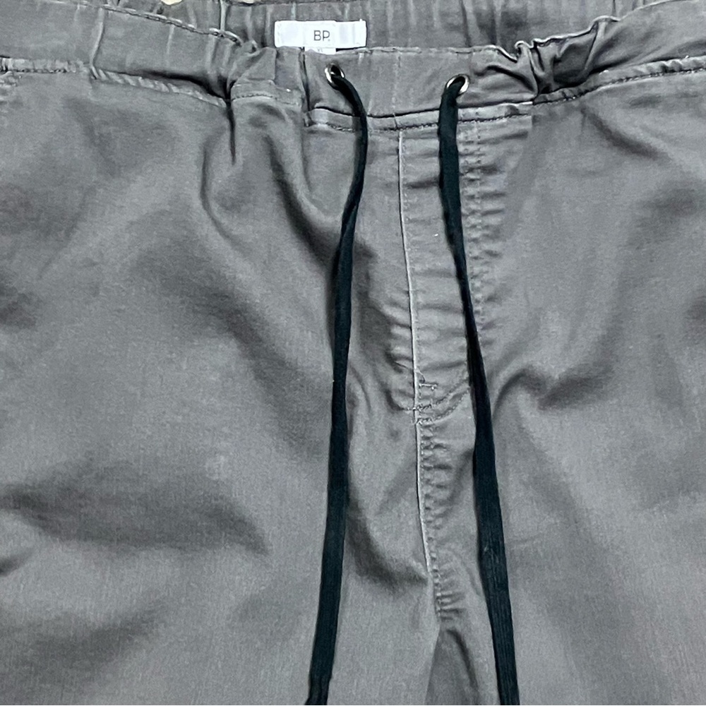 BP Mens Cotton Blend Joggers SZ XL Gray Elastic Waist Drawstring Stretch Pockets - Picture 2 of 9